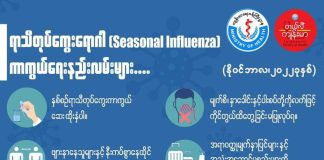 ရာသီတုပ်ကွေးရောဂါ (Seasonal Influenza) ကာကွယ်ရေး နည်းလမ်းများ