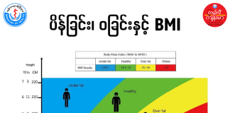 ဝခြင်း/ပိန်ခြင်း နှင့် ယေဘုယျ ပေတံ BMI
