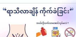 ရာသီလာချိန်ကိုက်ခဲခြင်း Dysmenorrhea ( March, 2022 )