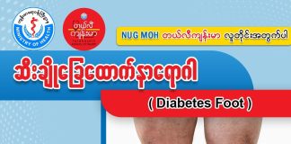 “ဆီးချိုခြေထောက်နာရောဂါ” Diabetes Foot ( July, 2022 )
