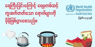 ရေမှတစ်ဆင့် ကူးစက်တတ်တဲ့ရောဂါတွေ Floods and Water Borne Disease in Ethnic Languages