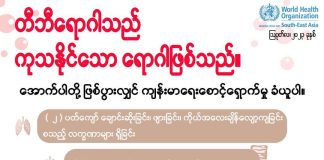တီဘီရောဂါနဲ့ပတ်သက်ပြီး သတိထားရမယ့် အခြေအနေတွေနဲ့ ကျန်းမာရေးစောင့်ရှောက်မှု ခံယူသင့်တဲ့ အခြေအနေများ Tuberculosis in Ethnic Languages(August,2023)