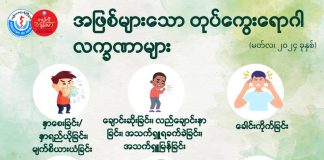 အဖြစ်များသော တုပ်ကွေးရောဂါလက္ခဏာများ Flu Symptoms in Ethnic Languages