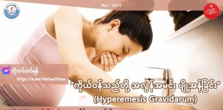 ကိုယ်၀န်သည်တို့ ပျို့အန်ခြင်း Hyperemesis Gravidarum