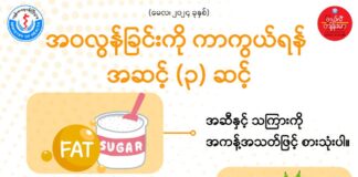 အဝလွန်ခြင်းကို ကာကွယ်ရန် အဆင့် (၃) ဆင့်