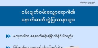ဝမ်းပျက်ဝမ်းလျှောရောဂါ၏ နောက်ဆက်တွဲပြဿနာများ (January, 2025)