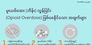 မူးယစ်ဆေး (ဘိန်း) လွန်ခြင်း (Opioid Overdose) ဖြစ်စေနိုင်သော အချက်များ (February 2025)